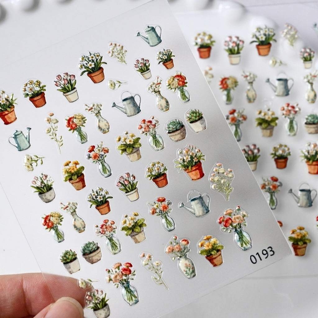 Floral Themed Decorative Stickers