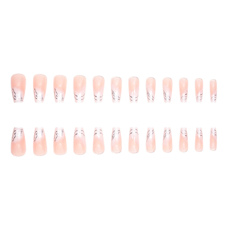Elegant Marble-Design Press-On Nails Kalsten