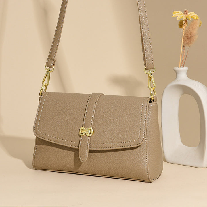 Elegant Faux Leather Crossbody Bag Kalsten