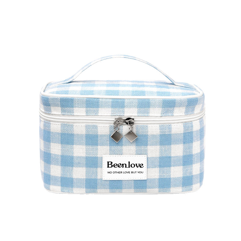 Stylish Checkered Makeup Case Kalsten