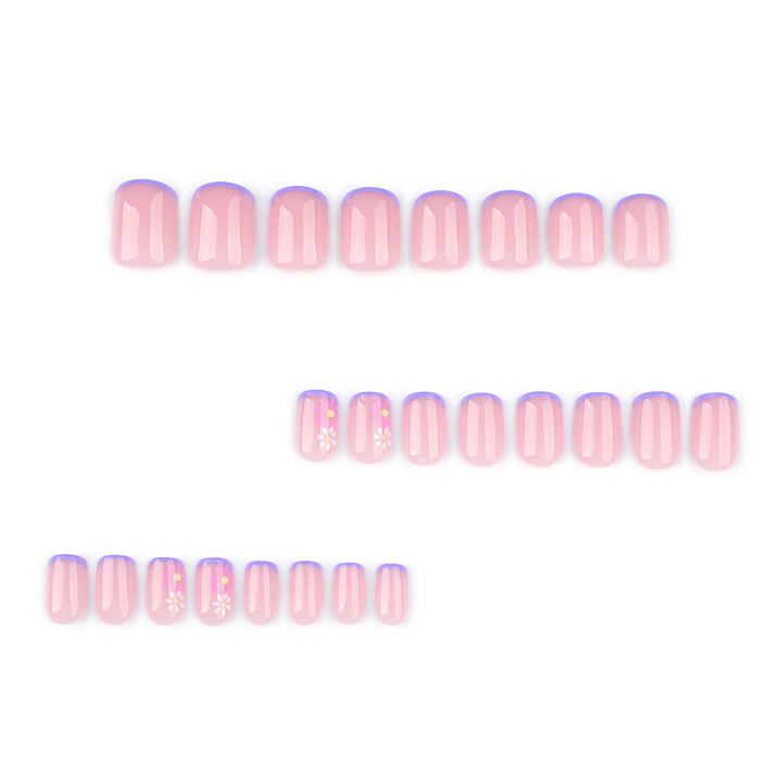Floral Accent Press-On Nail Tips Kalsten