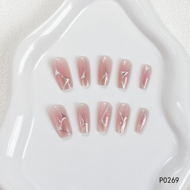 Premium Artistic Press-On Nail Set Kalsten