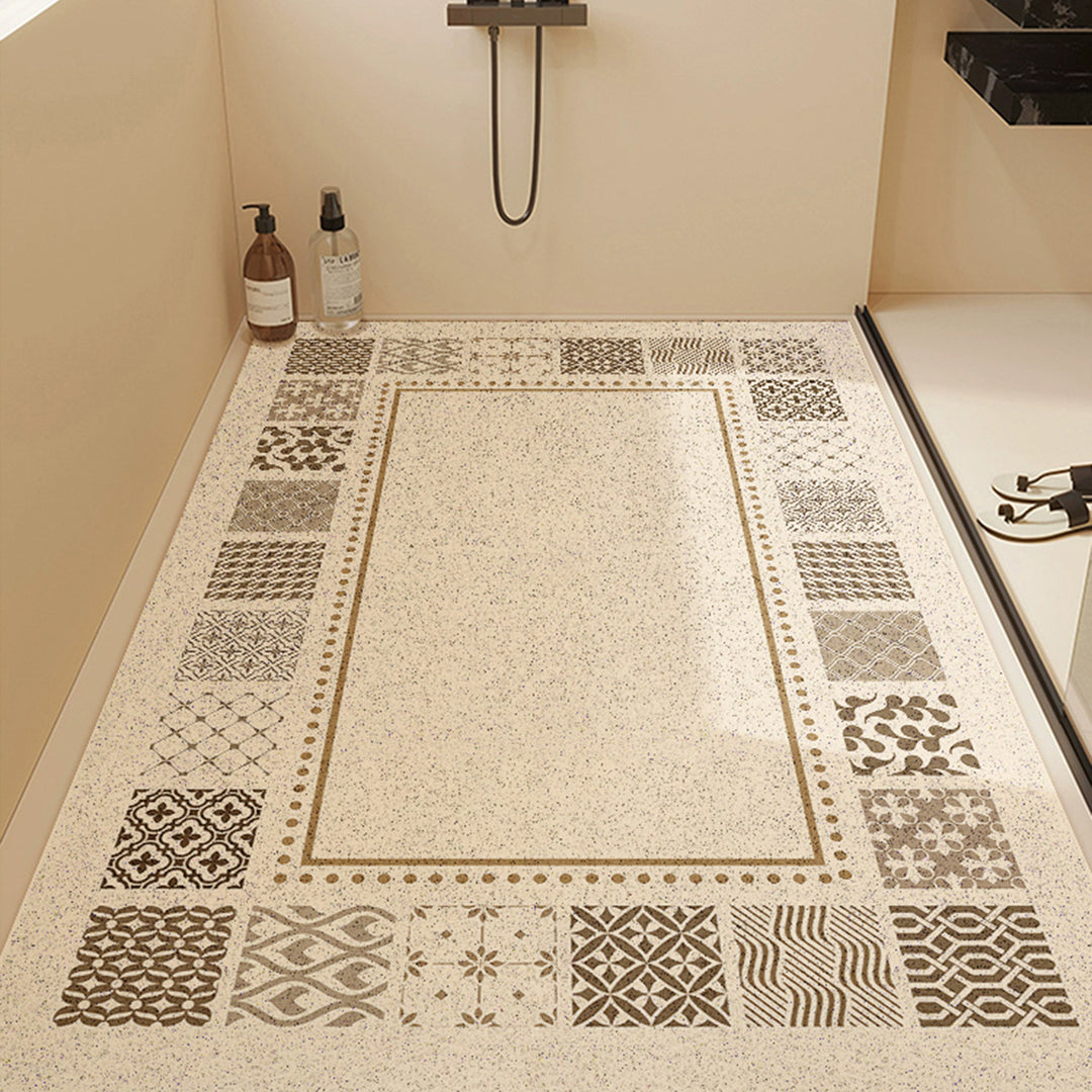 Decorative Floral Bath Mat