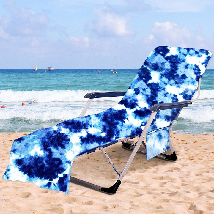 Lounge chair cushion with artistic TIE-DYE design Kalsten