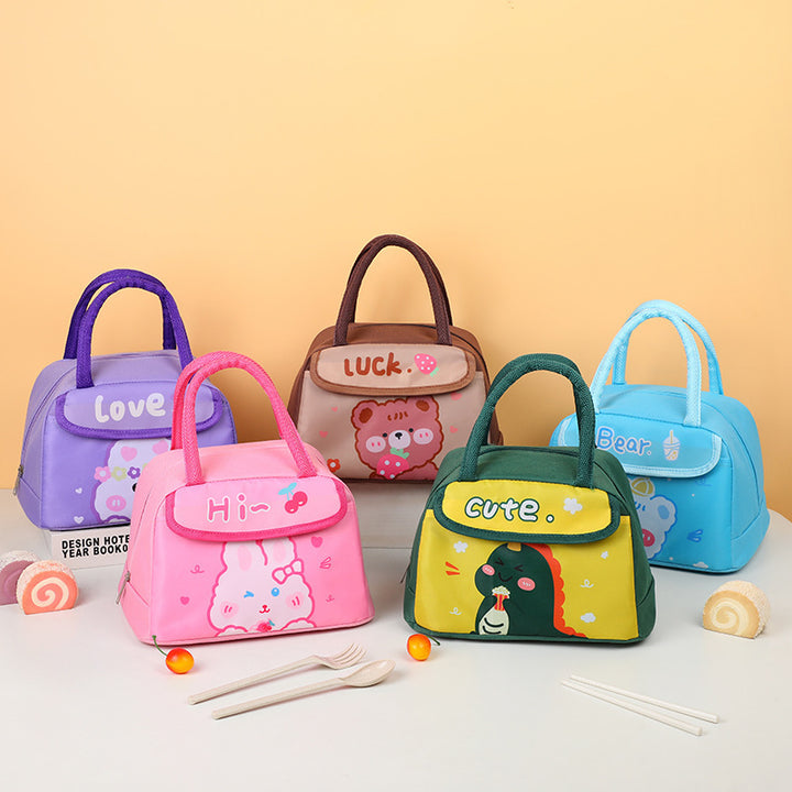 Cute Animal-Themed Insulated Lunch Bag