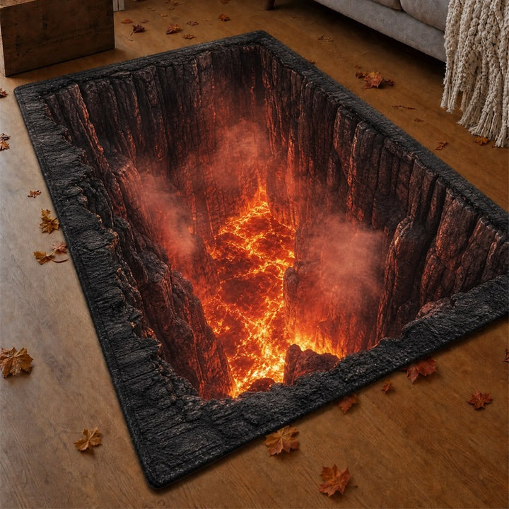 3D Serpent Design Area Rug for Home Decor