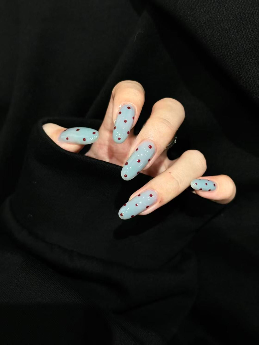 Decorative Long Press-On Nail Extensions