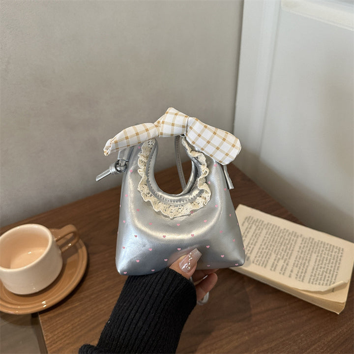 Charming Mini Handbag with Bow Accent