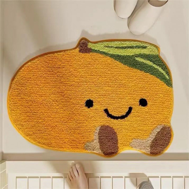 Lemon Slice Shape Bath Mat Kalsten