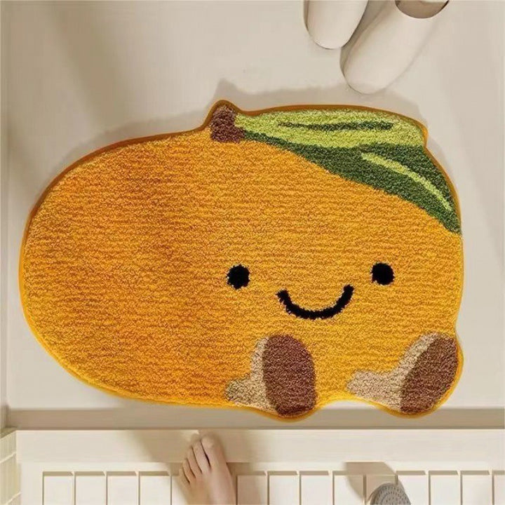 Lemon Slice Shape Bath Mat Kalsten