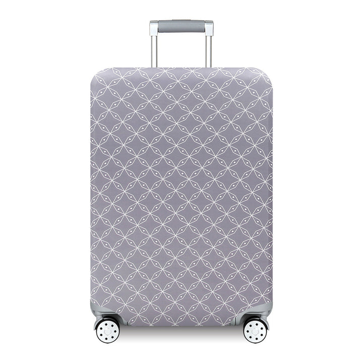 Unisex hard-shell suitcase with modern wave pattern Kalsten