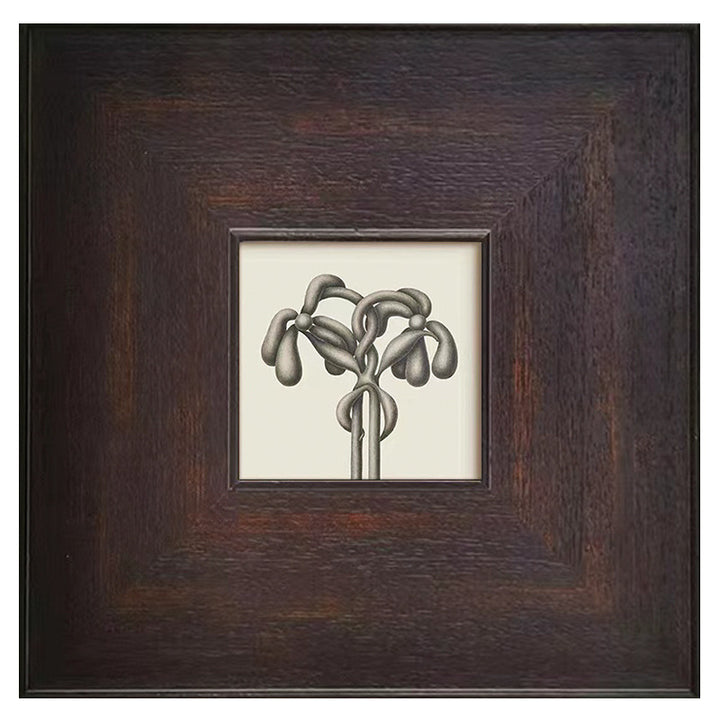 Framed Abstract Ink Artwork