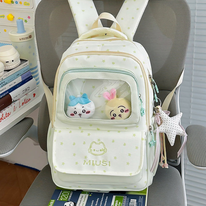 Cute Cartoon-Theme Transparent Window Backpack Kalsten