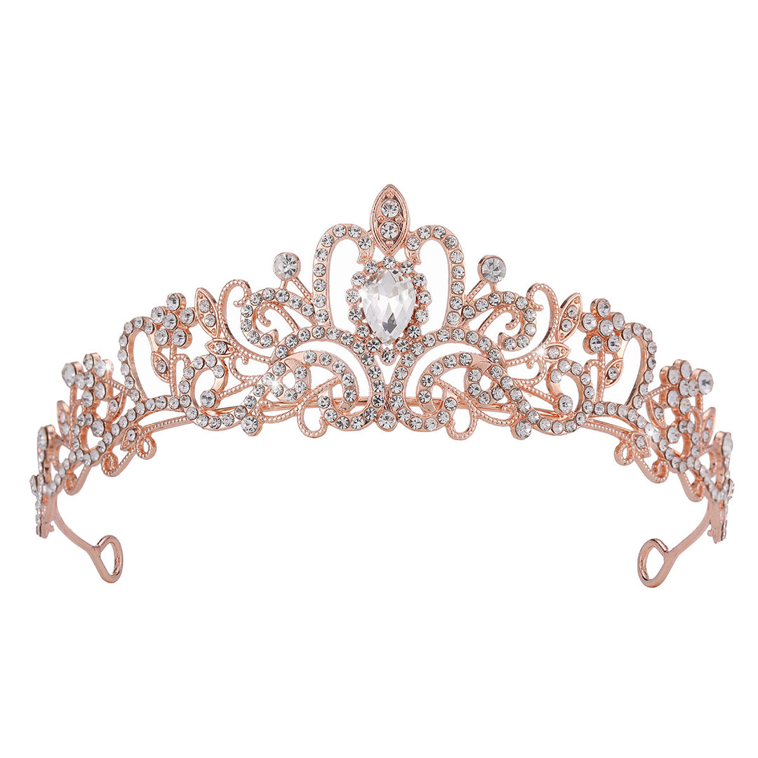 Ladies Sparkling Crystal Tiara with Filigree Design Kalsten