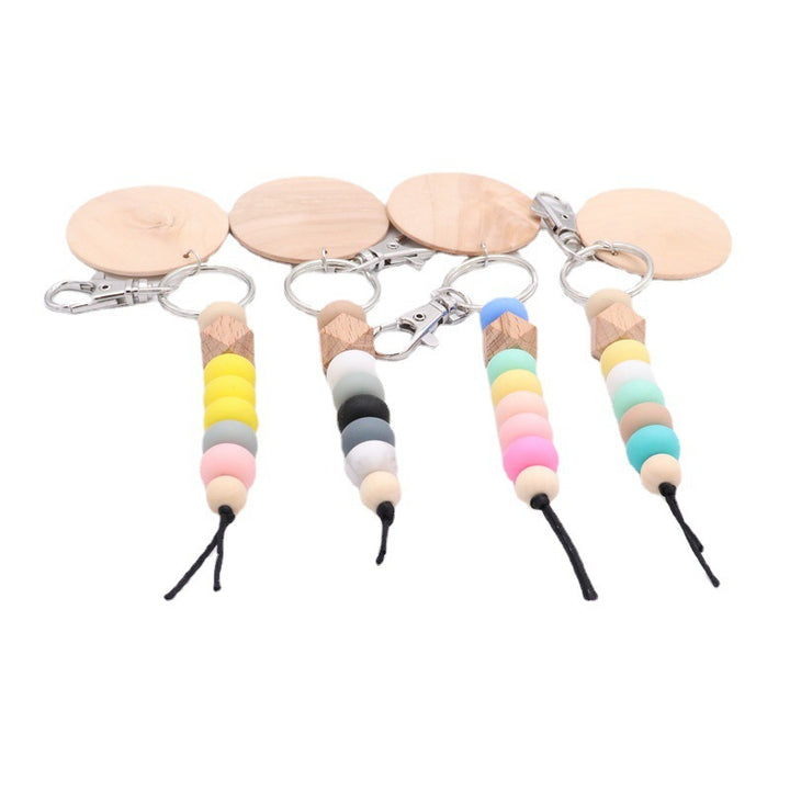 Decorative Wooden Beaded Keychain Kalsten