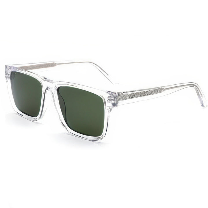 Women's fashionable sunglasses with clear plastic frame and multifunctional lenses Kalsten