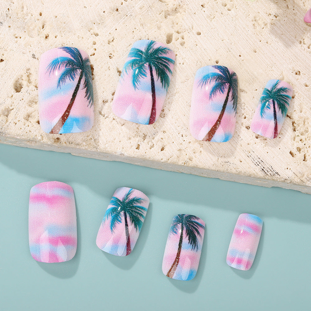 Artificial nails in tropical palm design Kalsten