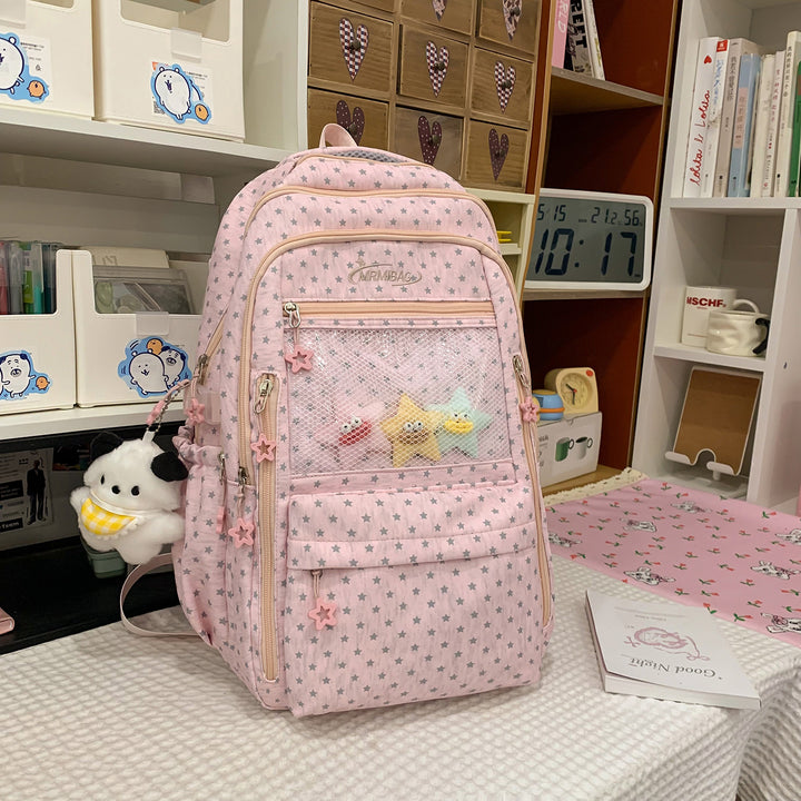 Stylish Star-Printed Multi-Functional Backpack Kalsten