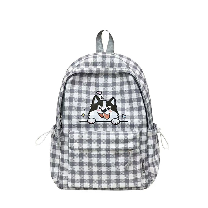 Backpack with Cute Dog Design and Clever Compartment Layout Kalsten