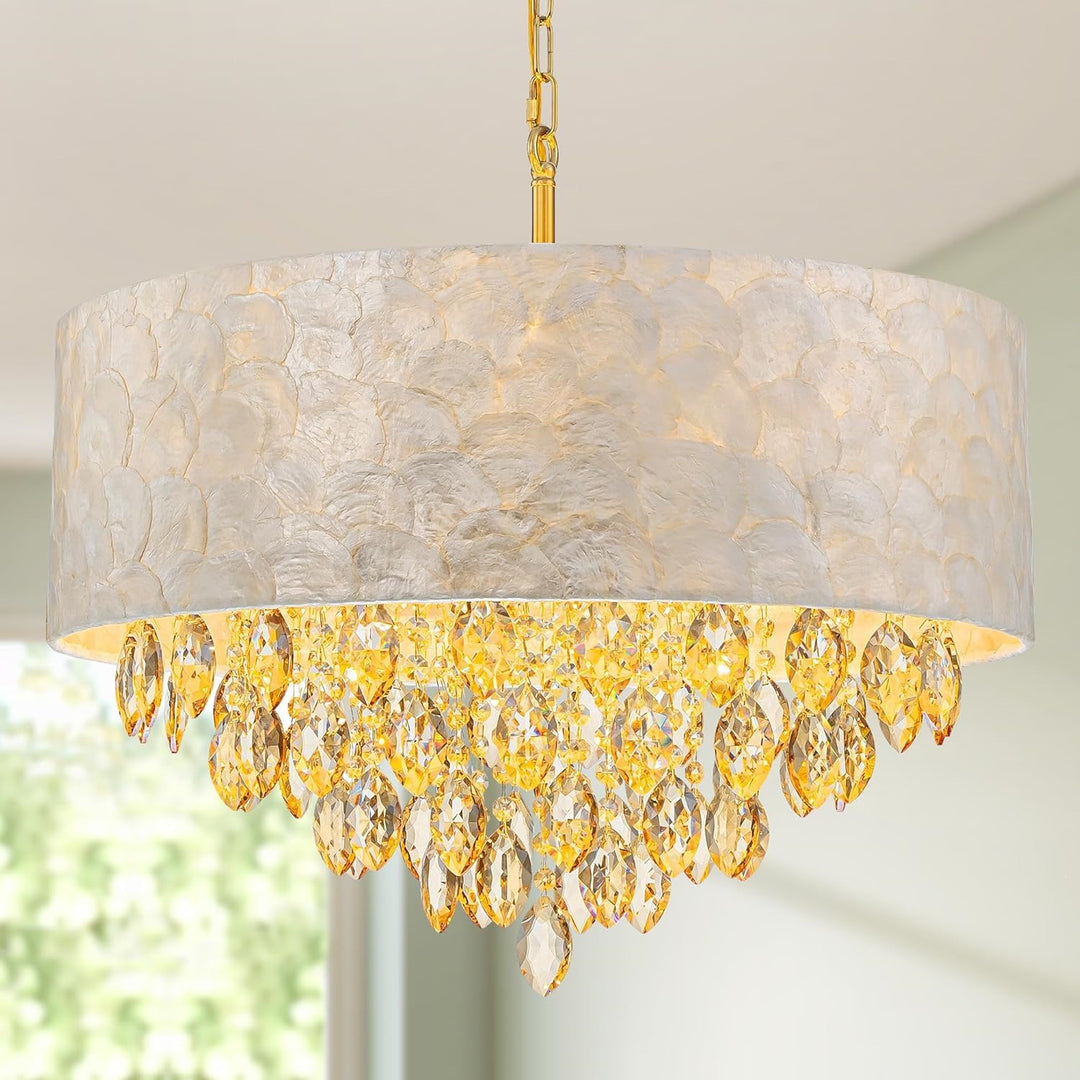 Shell-Inspired Pendant Light Fixture