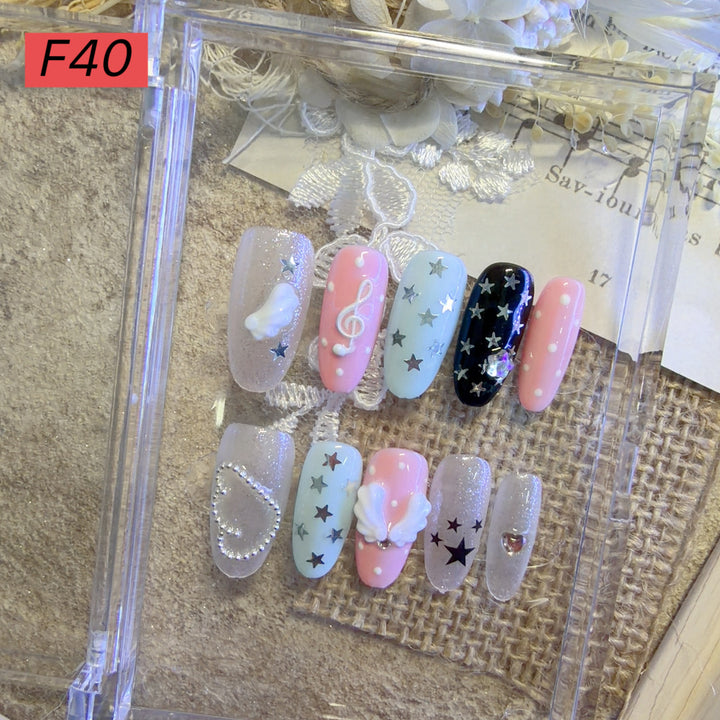 Decorative Press-On Nail Art Set 1790731572