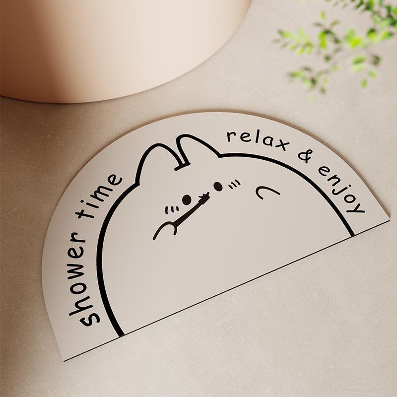 Shower Time Themed Bath Mat Kalsten