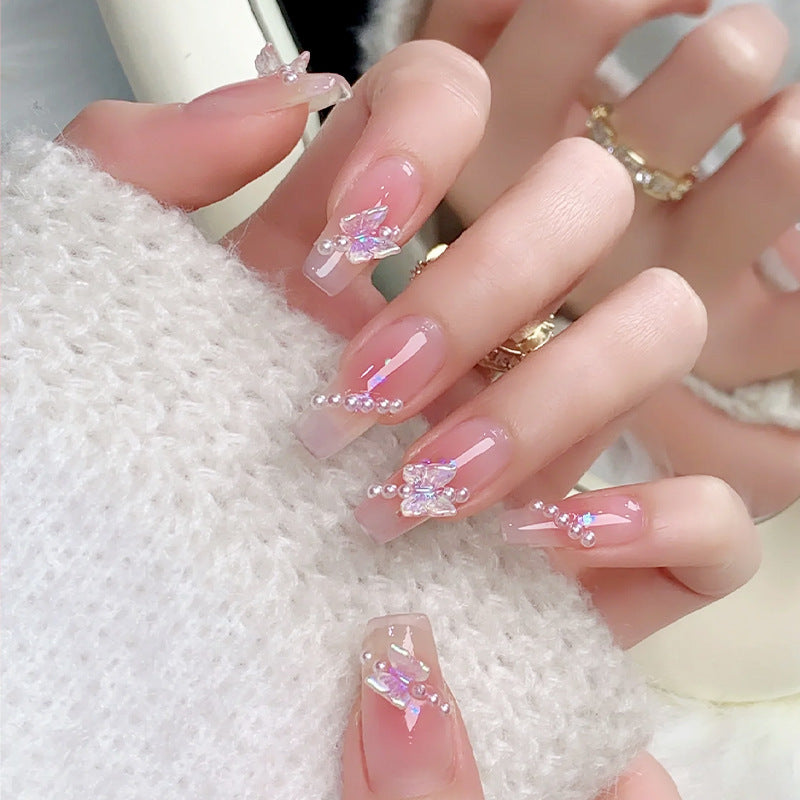 Elegant Detailed Press-On Nail Set