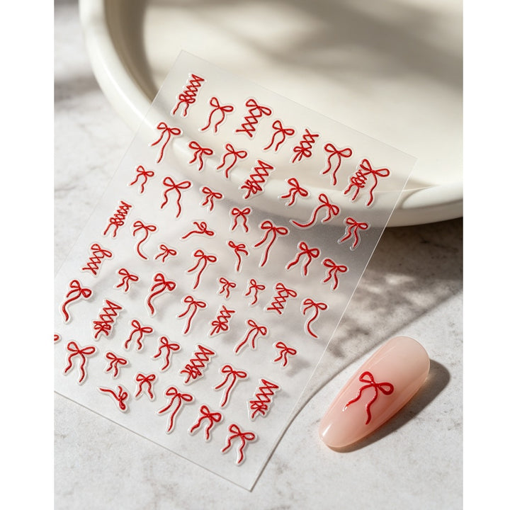 Decorative Bow Nail Art Stickers