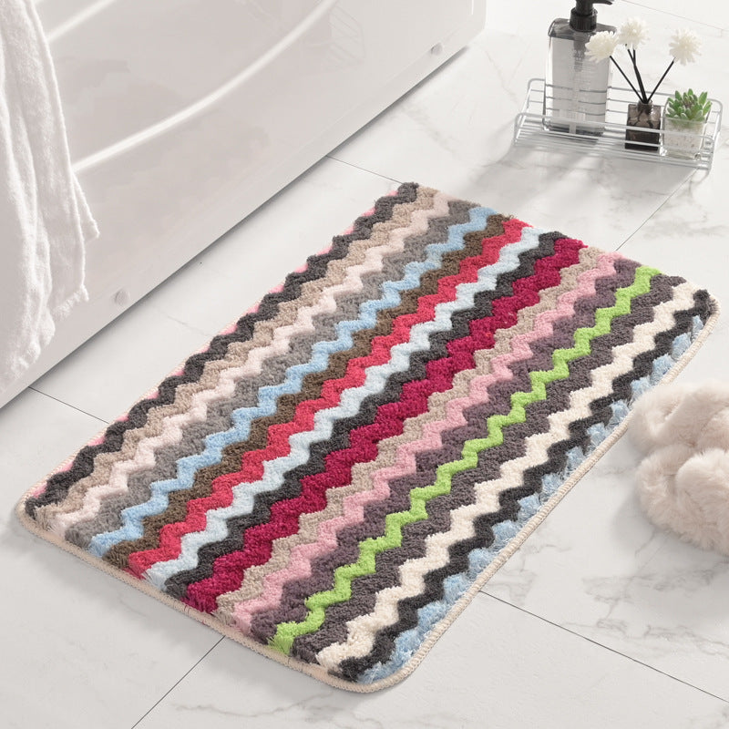 Fringed Chevron Bath Mat Kalsten