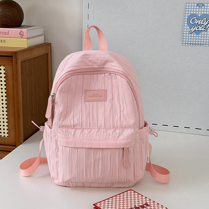 Lightweight Textured School Backpack