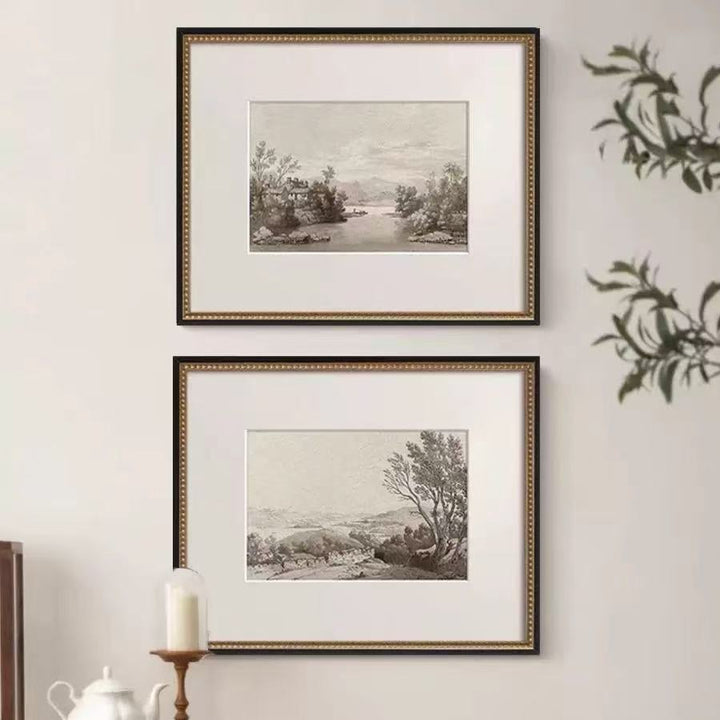 Framed Vintage Landscape Art