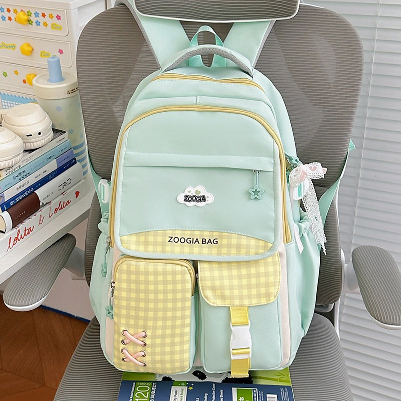 Stylish Multi-Pocket School Backpack Kalsten