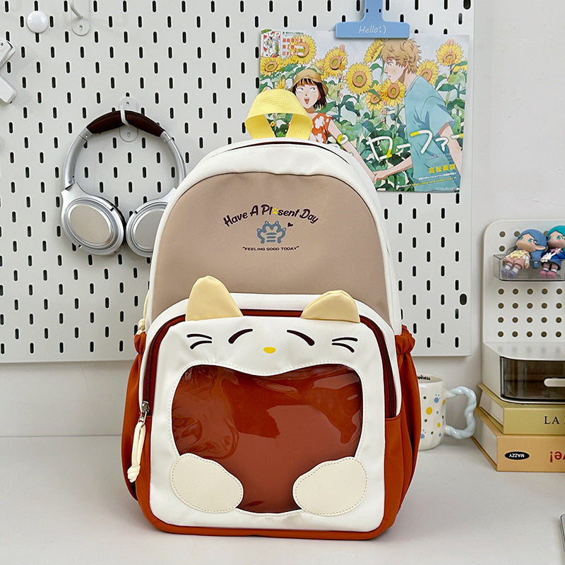 Cute Cat-Themed Backpack Kalsten