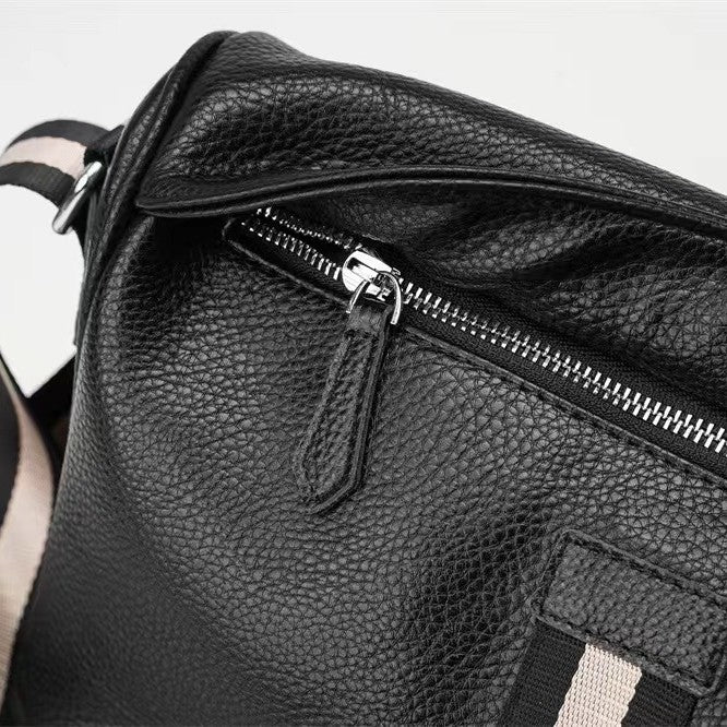 Versatile Leather Messenger Bag