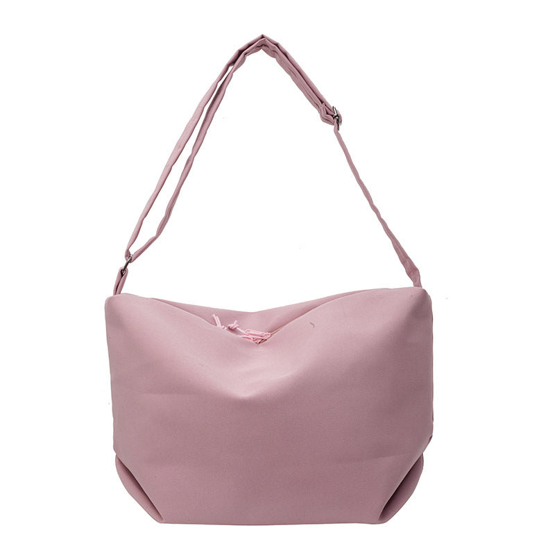 Contoured Soft Fabric Shoulder Bag Kalsten