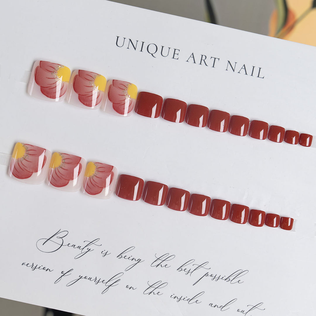 Decorative Press-On Toenails