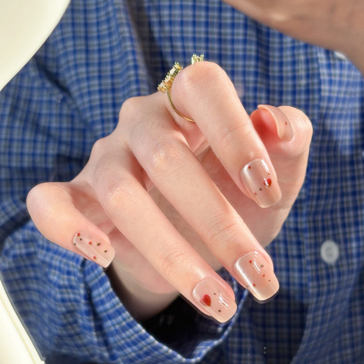 Artistic Floral Detailed Press-On Nail Set Kalsten