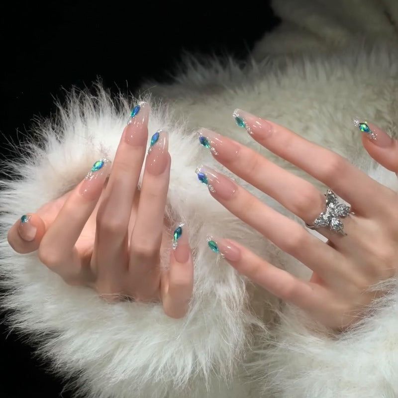Premium Glossy Almond-Shaped Press-On Nails Kalsten 1789388672