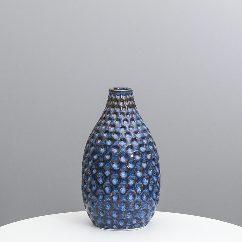 Textured Ceramic Decorative Vase Kalsten