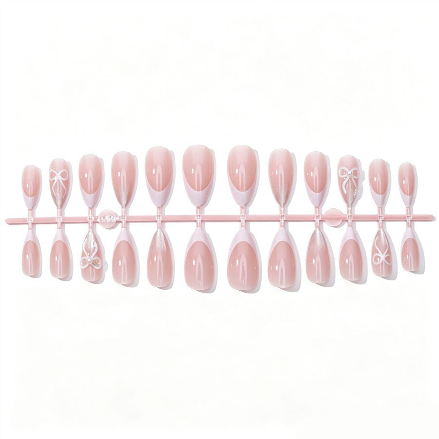 Artificial nail set with elegant tips and glitter accents Kalsten