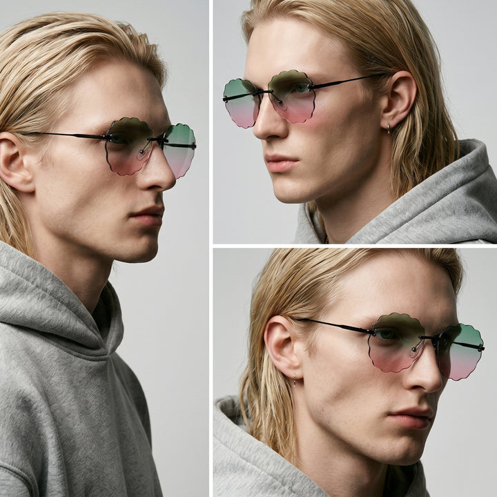 Ladies fashionable sunglasses in unique flower frame Kalsten