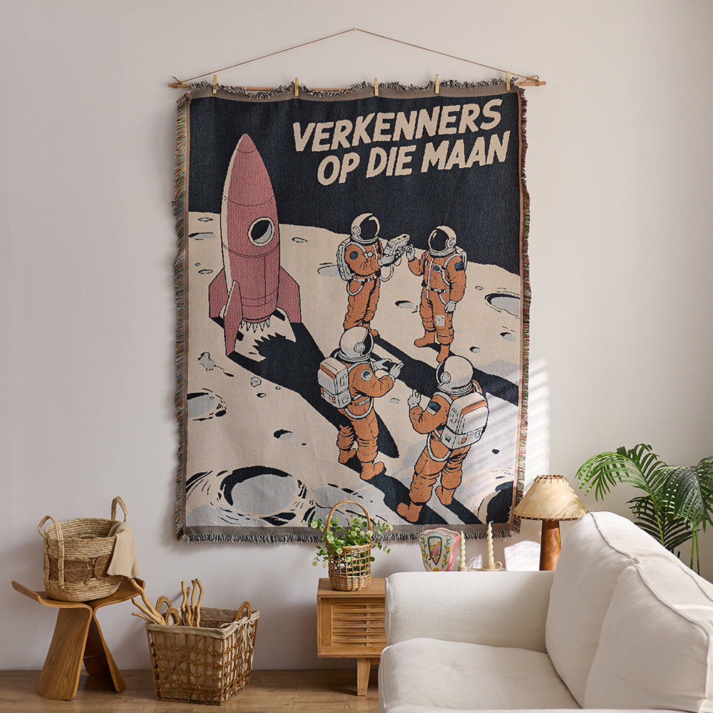 Artistic Woven Tapestry Throw
