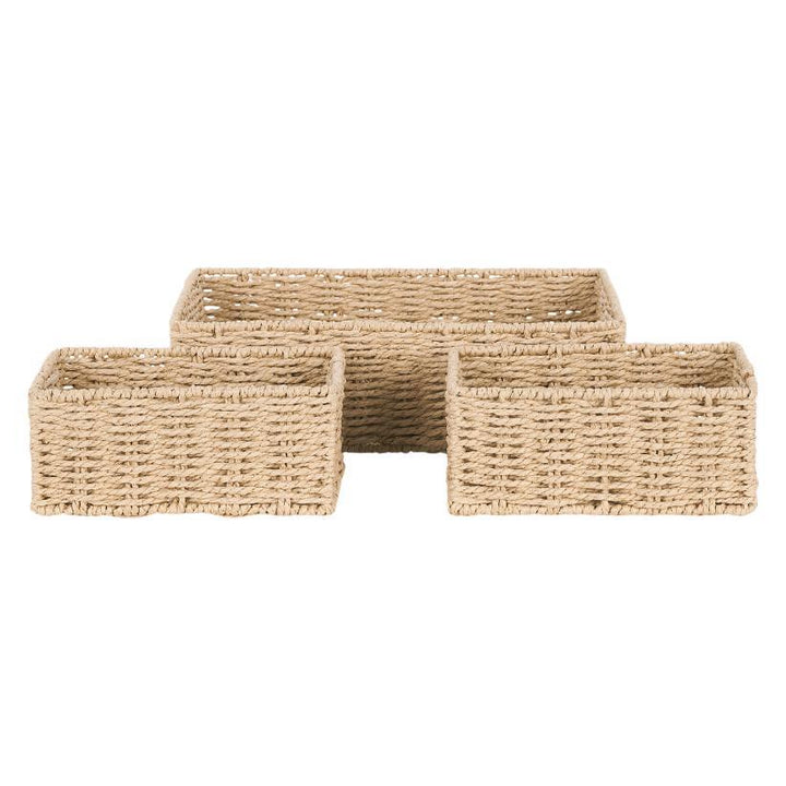 Rectangular Natural Woven Storage Basket Kalsten
