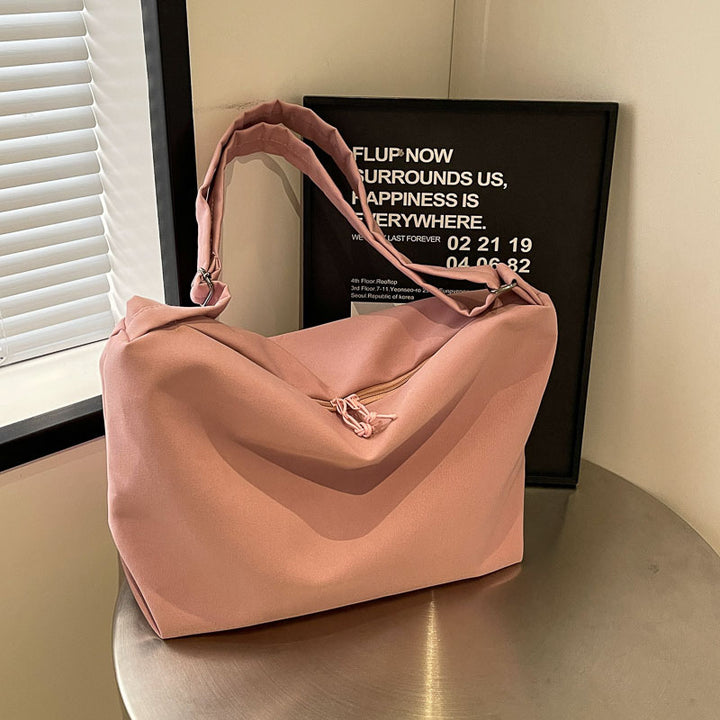 Contoured Soft Fabric Shoulder Bag Kalsten