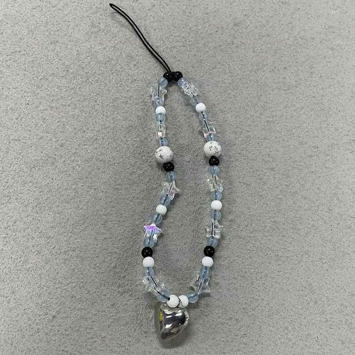 Beaded Heart Pendant Necklace Kalsten