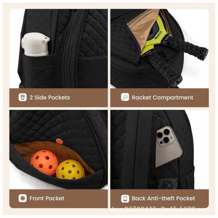Quilted Tennis Racket Backpack Kalsten