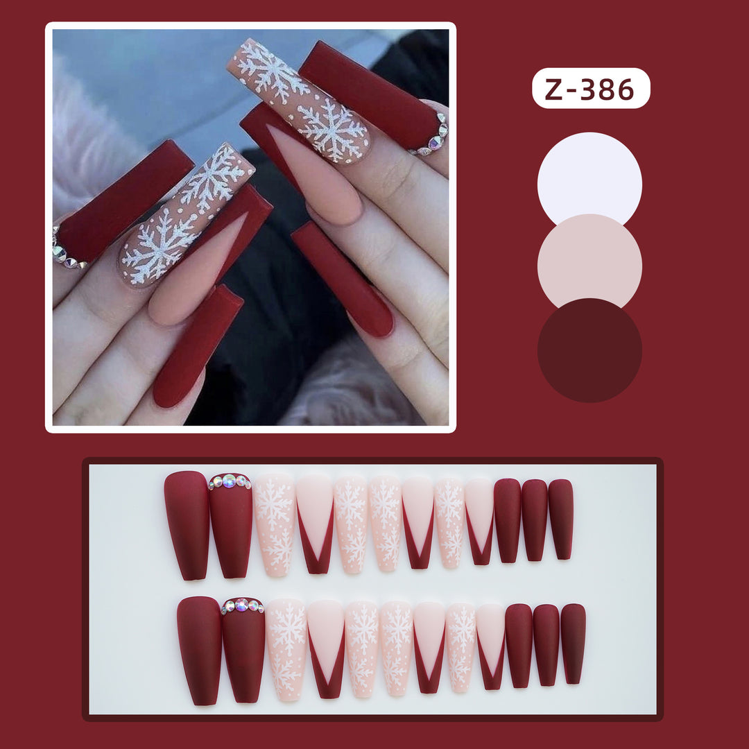 Decorative Holiday-Themed Press-On Nail Set