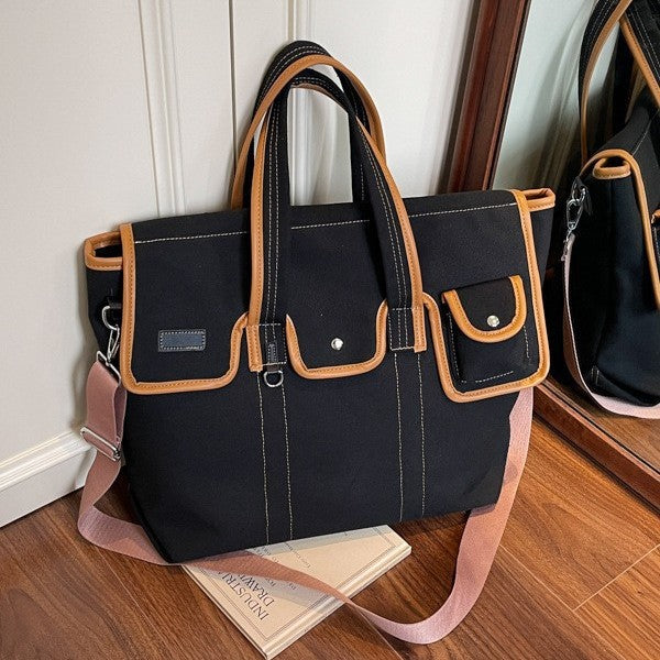 Multi-Compartment Utility Tote Bag