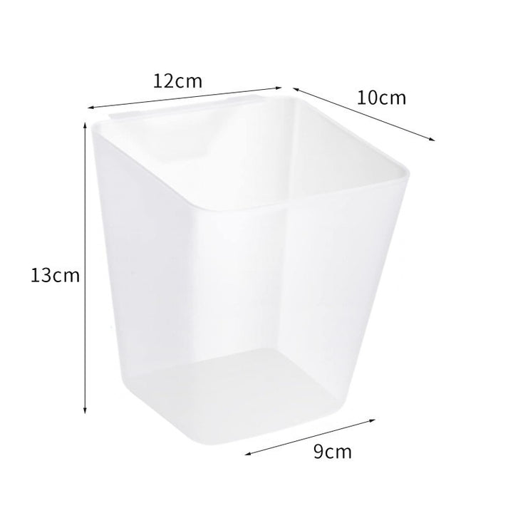 Multifunctional narrow organizer cup made of plastic for desk and bathroom