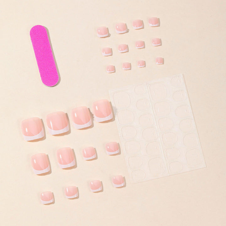 French Tip Gel Nail Art Kalsten